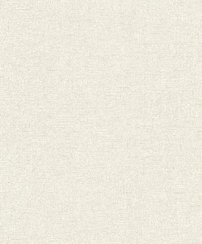 Grandeco Life Nomad Chenille Textured Plain Cream Wallpaper A50201 - Vinyl