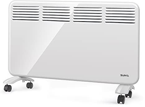 SUPRA QUICKFIX 2000 – Convecteur Fixe ou Mobile | 2000W | Chauffage Rapide & Programmable | Écran Numérique | Mode ECO | IP24 | Sécurité Anti-Surchauffe | Roulettes