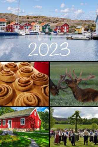 2023: Kalender Schweden I Tagesplaner I 1 Tag 1 Seite I 6 x 9 I ca. DIN A5 Format