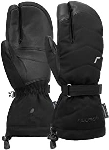 Reusch Lobster Skihandschuhe für Damen |sehr warm mit Echt-Daunen-Isolation | wasserdicht & atmungsaktiv, lederverstärkte Elemente, Winterhandschuhe für Ski & Piste, Größe 6-8,5, Nadia R-TEX XT Lobster