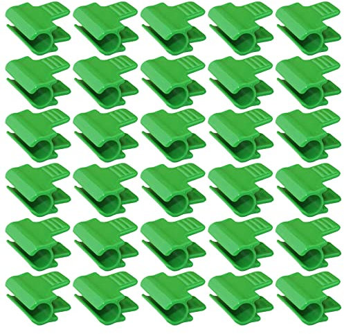 TSHAOUN 30 Pezzi Clip per Serra, 11mm morsetti per serra, clip a tunnel, Clip per Pellicola per Serra, Copertura Fila Film Serra, per supporto estensione delle piante, Rifugi, Serre Telaio