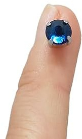 Blue crystals nipple bars -Magnetic Nipple Rings -silver Non Piercing adjustable Nipple Ring Fake piercing