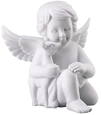 Rosenthal Engel mit Bambi Weiss Matt 14 cm