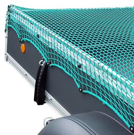 AWOTEX Anhängernetz 4,0 x 6,0 m I versch. Größen I Netz für Anhänger & Container I LKW & PKW Container-Netz mit 45 x 45 mm Maschenweite I 3 mm Dickes Abdecknetz für Anhänger & Container