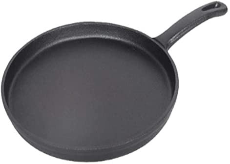 Sartén Wok de 26cm, sartén antiadherente de hierro fundido grueso, capa de pastel, tortitas, crepé, plancha plana, desayuno, tortilla, sartenes for hornear, Wok