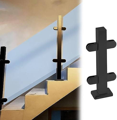 Zaunsäulen Glasgeländer Treppe Glasgeländer System - Edelstahl 304, Geländer Zaun Pfosten Handlauf Geländer Zaun Pfosten Handlauf, Glas Klemmplatten Säule für Flur Deck Balkon Glasklemmpaneele Säule (