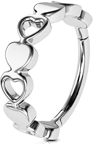 OUFER Body Piercing Helix Ohrring Creolen 16G Tragus Piercing Schmuck 316L Edelstahl Helix Daith Rook Conch Piercing Ring