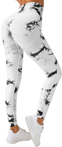 Neteson Legging Sport Femme Anti Cellulite Leggings Push Up Opaque Taille Haute sans Couture Slim Fit Pantalon Compression Butt Lift Yoga Pants Gym Running Exercice