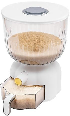 EurHomePlus 10 kg rice dispenser, food dispenser, kitchen organiser, for storage containers, rice, flour, beans, peanuts, grains