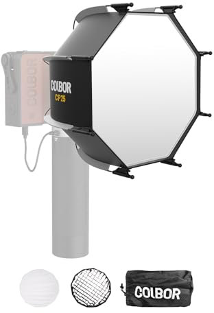 Softbox Parabólico, COLBOR CP25 25cm Profundo Softbox de Liberación Rápida para COLBOR W60/W60R/W100/W100R Series