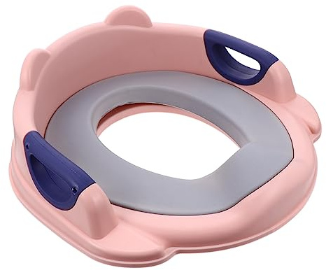 BESTonZON Toilettensitz Für Junge Mädchen Pu Sitzring Mit Griff Töpfchen Trainingssitz Wc Aufsatz Für Kleinkinder Sicher Und Installieren Rutschfeste Oberfläche