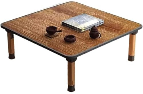 JWBXFYXW Klappbarer Teetisch, Couchtisch im japanischen Stil, niedriger Holztisch, Arbeitstisch, Kleiner Schreibtisch, für Tatami-Sitzen auf dem Boden, Schlafzimmer, Erkerfenster, Teestube