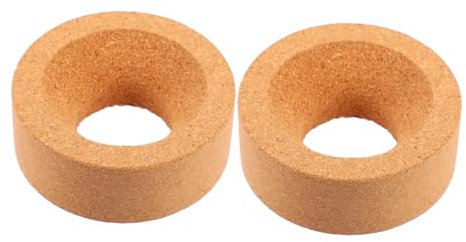 Gatuida 2 Stück Naturkork Rundkolbenhalter 80mm Flaschenständer Laborflaschenunterlage Hitzebeständig Chemikalienresistent