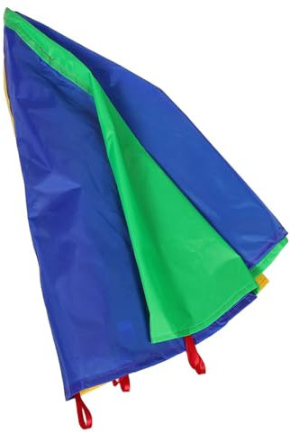 Warmhm Spielrequisite Regenbogenfallschirme Outdoor Junge Mädchen-spielfallschirme Mehrfarbiges Spielzelt Für Teamspiel-Spielzeug Und Lernaktivitäten Im Vorschulalter Sensorische