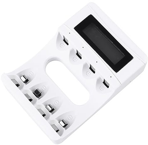 SHINEOFI Caricabatteria Per Batterie Ricaricabili Display Lcd e Alloggiamenti Per Caricare Da Pile Contemporaneamente