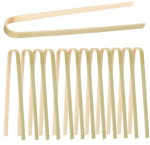 TOYANDONA 10 Stück Bambus Kakteenzange zum Umpflanzen Sukkulentenklemmen für Gartenarbeit und Anzucht Ergonomisch Langlebig
