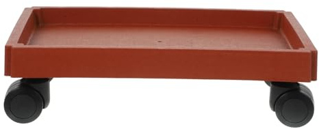 CLISPEED Vassoio Portavasi con Rotelle per Fioriere da Interno e Giardino, Base Rettangolare Spessa in Plastica Resistente allo Sbiadimento, Traslocatore per Piante in Vaso Facile