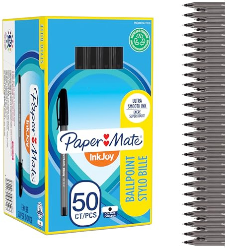Paper Mate InkJoy 100ST Ballpoint Pens | Medium Point (1.0mm) | Black | 50 Count