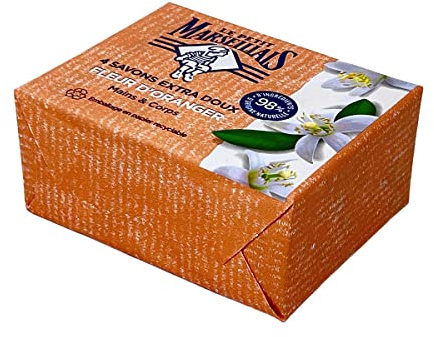 Le Petit Marseillais, saponi extra dolci ai fiori d'arancio, 100 g