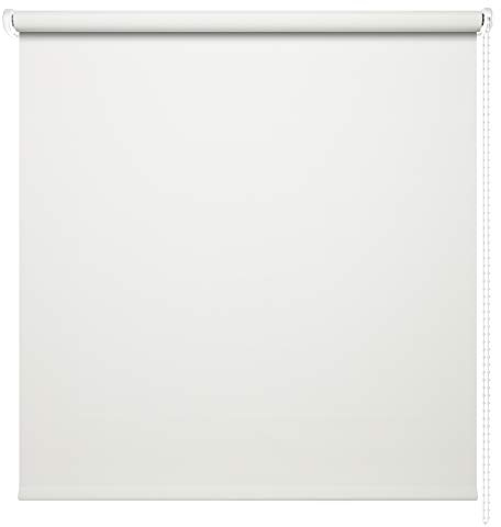 Kettenzugrollo Seitenzugrollo Fenster Rollo 13 Farben Breite 60 - 220 cm Länge 180 und 230 cm blickdicht halbtransparent lichtdurchlässig Sonnenschutz Blendschutz (Größe 90 x 180 cm Farbe Weiß)
