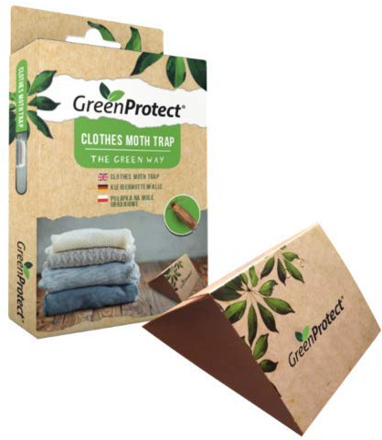 Digiteck Green Protect Clothes Moth Trap Wardrobe Sticky Catcher Easy To Use Effective for up to 2 months