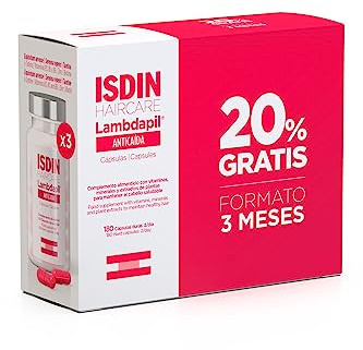 ISDIN Lambdapil Pack Cápsulas Anticaída del Cabello - 180 Cápsulas - 20% desc