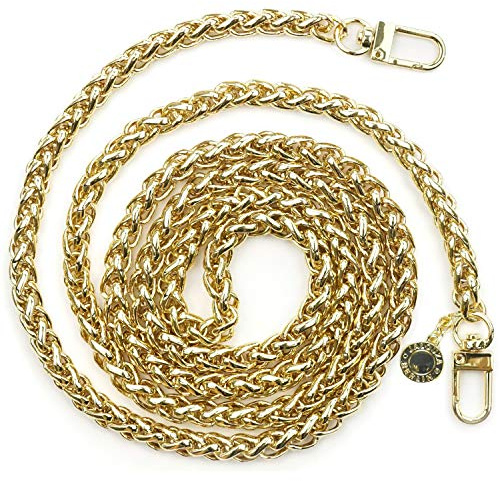 Jalouza Handykette in Gold – 120 cm Metallkette für Handyhülle, Handy Lanyard Crossbody, Schlüsselband und Taschenkette (Kette Zopf in Gold)