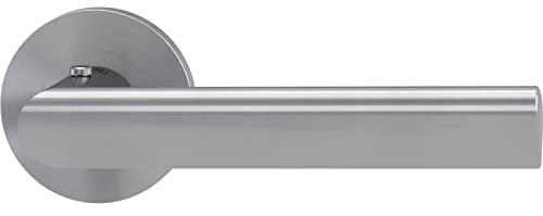 Türdrücker/Türbeschlag - TRI 134 smart2lock - mit Schließmechanik im Griff - schließen/verriegeln ohne Schlüsselrosette (DIN RECHTS)