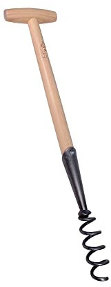 Löwenzahnzieher - Unkrautzieher aus Karbonstahl mit hochwertigem Holzstiel. Praktischer T-Griff - Einfaches Entfernen von Unkraut von SHW-FIRE