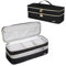 IVODEELA Double-Layer Travel Carrying Case Compatible with Revlon One-Step Hair Dryer,Dyson Airwrap Styler,Storage Organizer Bag for Shark FlexStyle Hair Styler,Storage Case,Black(Bag Only