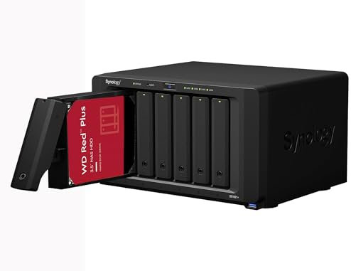 Synology DS1621+ 4GB NAS 12TB (6X 2TB) WD Red Plus, montado y Probado con SE DSM Instalado