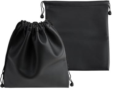 Fizzix 2pcs Headphone Bag, Headphone Carrying Bag - Convenient Earphone Storage Pouch for On-The-Go Use, Drawstring Headphone Storage Bag for Travel and Protection