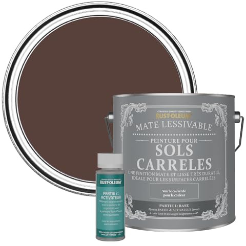 Rust-Oleum Red Washable Matt Floor Tile Paint, Matt Finish - Valentina 2.5L