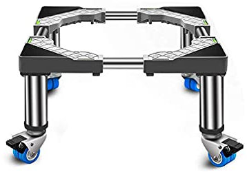 FFFDC Soporte de Base para Lavadora móvil con Ruedas de Bloqueo 4 × 2 Bandejas de Piso multifuncionales para Secadora y refrigerador Longitud: 65-80 cm Mover estantes y Soportes para mue