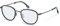 Rodenstock ROUNDED Titan Brillen in Blue Grey, Dark Grey für Herren, Brille mit Sehstärke, optional mit Sonnenbrillen tönung oder Blaulichtfilter (Modell R8034)