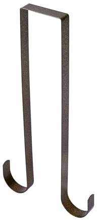 PEUTIER Crochet Couronne, Crochet de Suspension de Porte de Couronne Crochet de Couronne Réglable Cintre de Porte de Couronne en Bronze pour Décoration de Porte de Noël