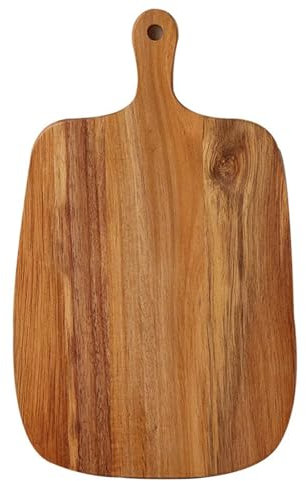 JWMSXYQR KäSeplatte Käsebrett, Hackblöcke, Massivholz, Schneidebrett, Outdoor, Camping, tragbar, Obstbrett, Holz, Feinkostbrett FüR Gekochte Speisen(33x20x1.5cm)