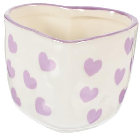 Warmhm Coupelle à Bougie Céramique Forme De Cœur Support De Bougie Romantique pour Décoration De Bureau Ou Spécial