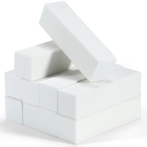 Set mit 10 Nagelfeile Nagel polierblöcken, Buffer für Nägel Art Tips, professionelle Polierfeile zum Schleifen von Acryl-oder natürlichen Gelnägeln, 4 waschbare Seiten für Maniküre