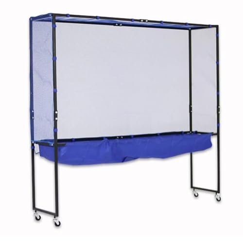 Generisch Tischtennisball-Fangnetz, Ping-Pong-Recycling-Fänger, mobiles Rahmennetz für Familienfreizeit, Unterhaltung und Trainingsgerät (Farbe: Blau, Größe: 180 x 41 x 170 cm)