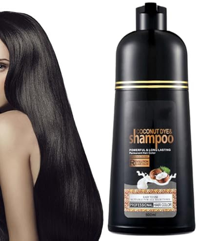 Shampoo Istantaneo Per Capelli Neri, 500ml Shampoo Colorante Donna Uomo, Shampoos Per Tinture Per Capelli Istantaneo Tintura Per Capellis In Minuti, Shampoos Capellis Colorati Nero Per Uomini Donne