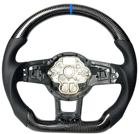 Sportlenkräder Kompatibel Mit VW Für Golf Für Polo Für GTI Für GTD MK7, Verbesserte Carbonfaser-Sportlenkradbaugruppe, Schaltwippen, Autozubehör(Size 1)