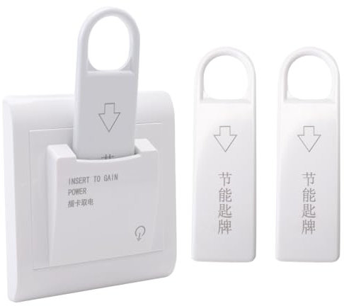 Sujurio High Grade Hotel Magnetic Card Switch Energy Saving Switch Insert Key for Power with 3 Card