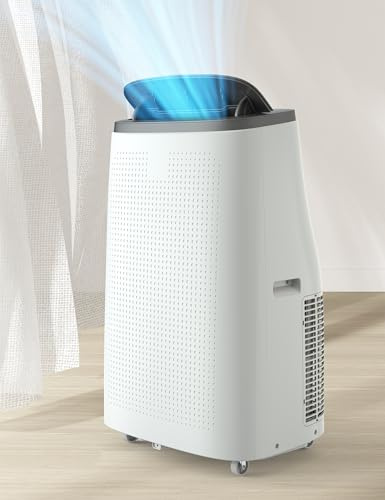 【𝗡𝗲𝘄 𝗨𝗽𝗴𝗿𝗮𝗱𝗲】 14000 BTU Portable Air Conditioner - 3 in-1 AC Unit, Dehumidifier & Fan with Sleep Mode, 24-Hr Timer & Eco Mode for 700 Sq.Ft Rooms, Includes Remote & Washable Filter