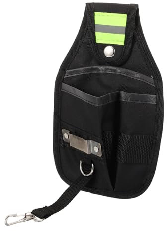 NUOBESTY Portable Tool Organizer Bag Small Electrician Tool Pouch with Reflective Strip Versatile Waist Bag for Travel Camping and Daily Use Durable Oxford Construction