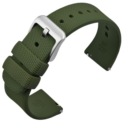 ANNEFIT Silicone Watch Strap for Men Women, Soft Rubber Watch Bands with Quick Release, Band Width 14mm 16mm 17mm 18mm 19mm 20mm 21mm 22mm 24mm