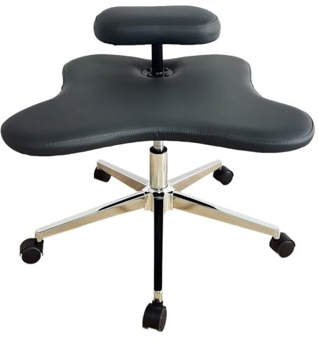 SAYEYBU Kniestuhl Mit Gekreuzten Beinen FüRs BüRo Oder Zu Hause, Meditationssitz Zur Linderung Von RüCkenschmerzen, Ergonomischer Sitz Zur Haltungskorrektur Mit HöHenverstellung,A