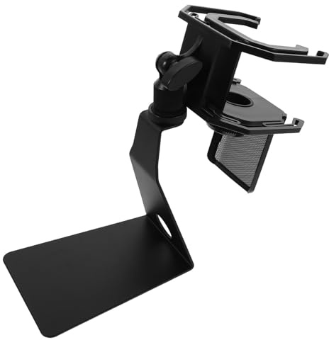 WEKADRIN Micrófono Shock Mount Ajustable con Filtro Anti-pop Integrado Soporte Metálico de Mesa para Livestreaming y Estudio Antivibración para Micrófono Clip Repuesto para Posicionamiento