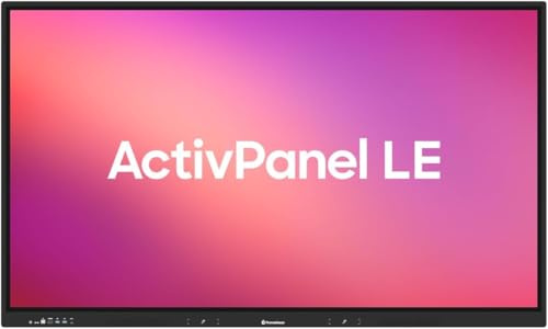 Promethean ActivPanel LE High Specification Digital Whiteboard, 4K UHD, Interactive Display, Android OS, EDLA Certified, 3 Year Onsite Support (75)