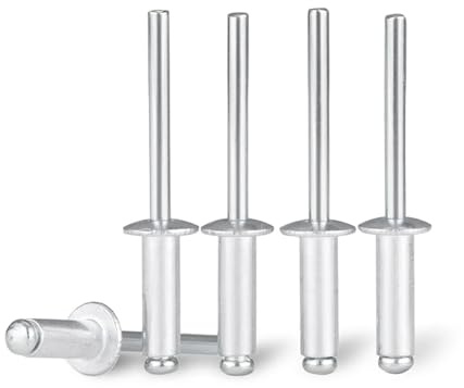 10-50 remaches pop de aluminio M2.4 M3.2 M4 M5, ciegos cabeza abovedada, vástago acero, escape mandril, clavos extracción lingli(M5x12mm(10pcs))